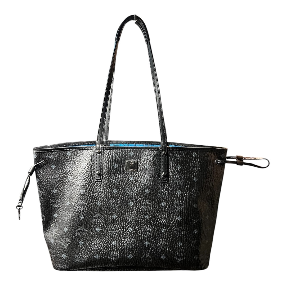 MCM Black Monogram Tote