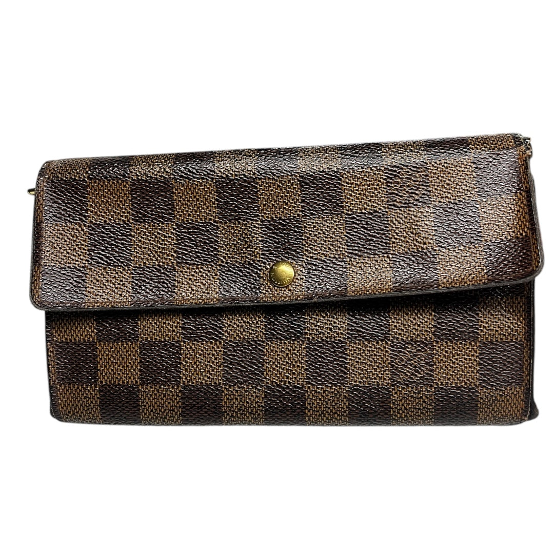 Louis Vuitton Vintage Damier Ebene Porte Monnaie Wallet – Pre-Loved, Good Condition
