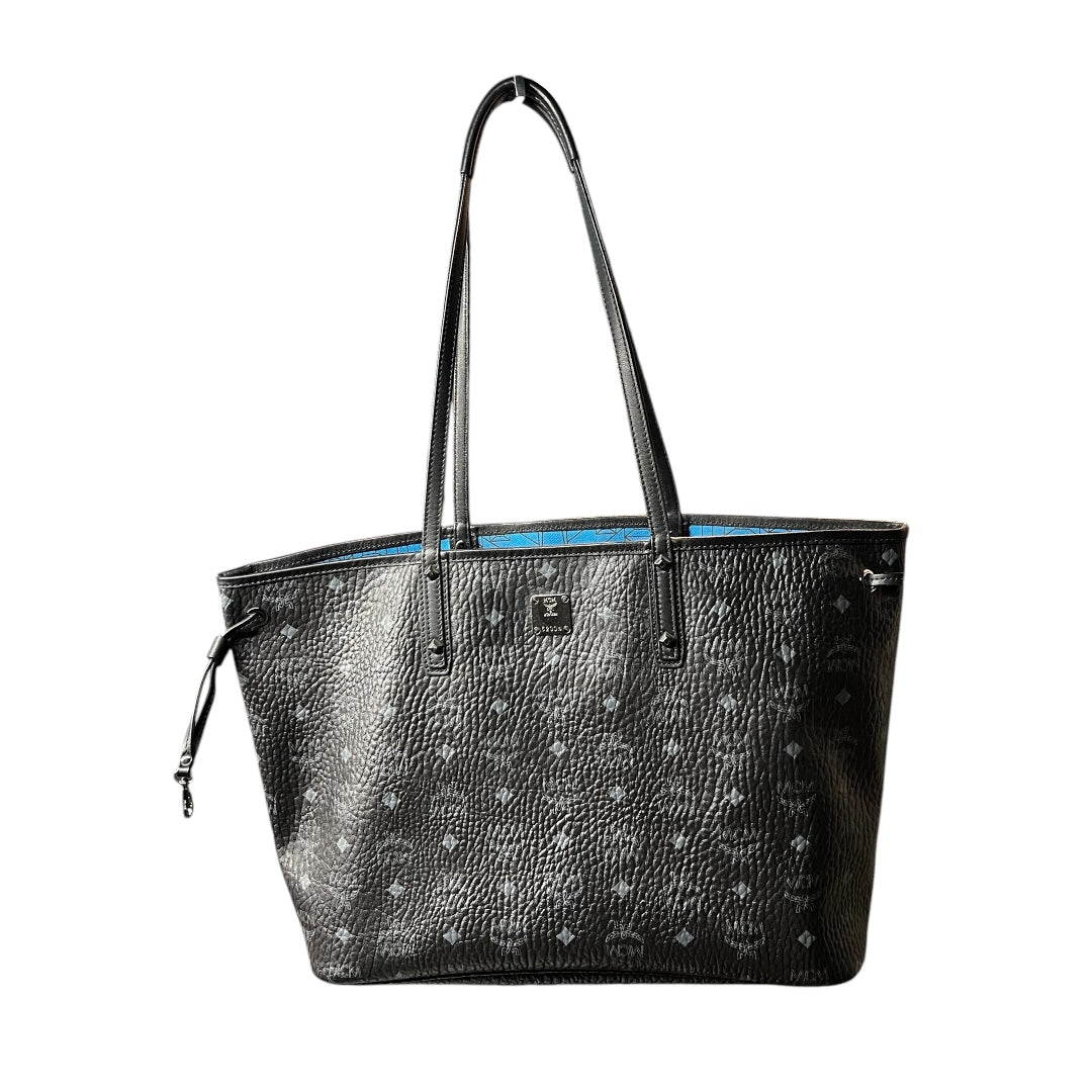 MCM Black Monogram Tote