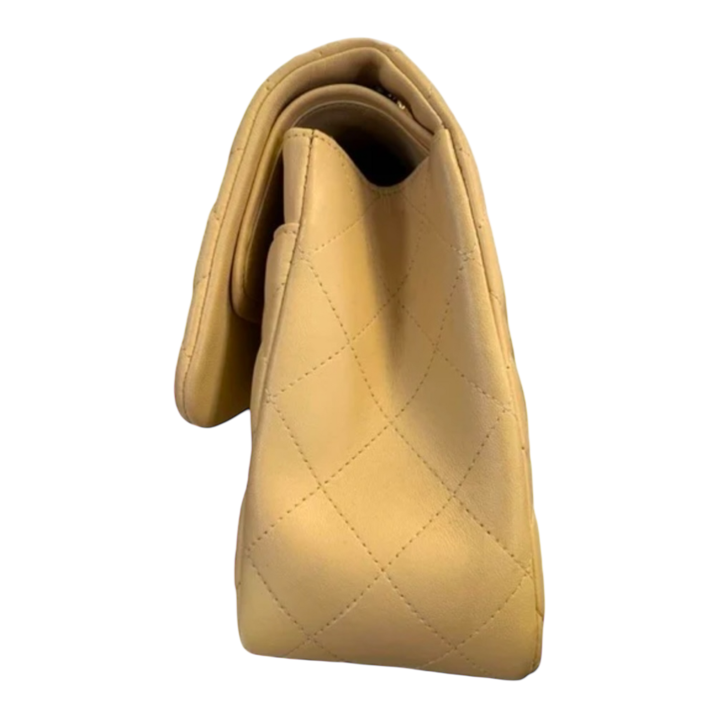 CHANEL Classic Jumbo Double Flap Bag. Beige w/Gold Hardware.