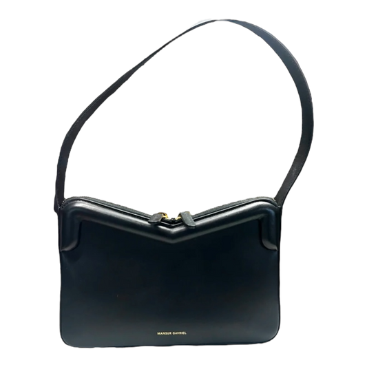 Mansur Gavriel M Frame Bag in Black Calf Leather