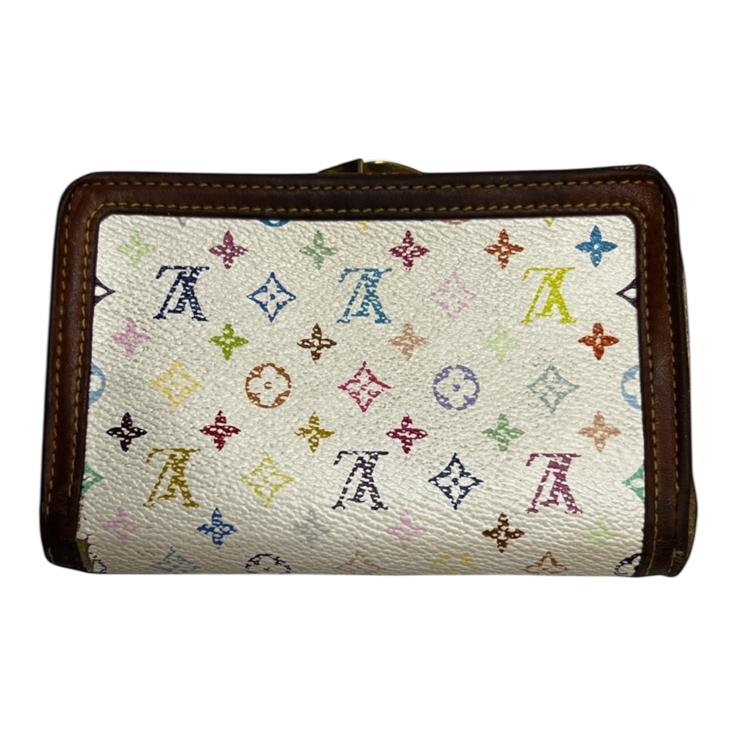 Louis Vuitton Vintage Murakami French Kisslock Wallet