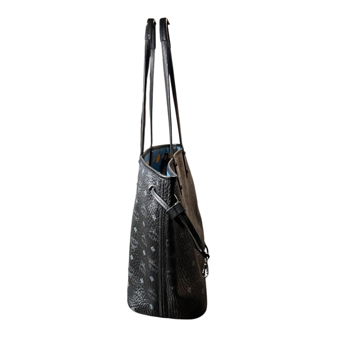 MCM Black Monogram Tote