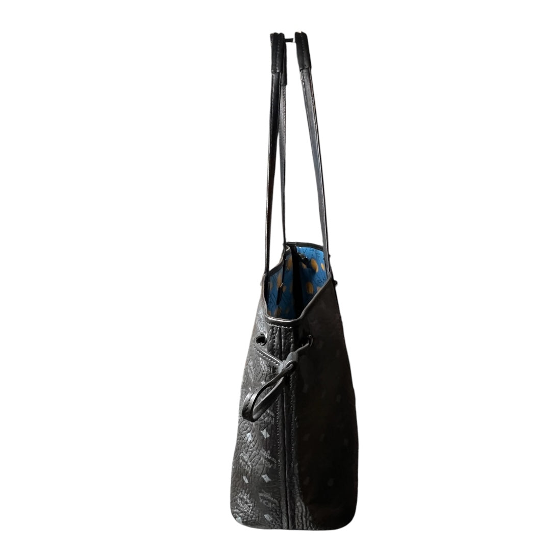 MCM Black Monogram Tote