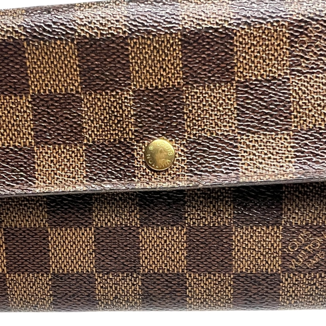Louis Vuitton Vintage Damier Ebene Porte Monnaie Wallet – Pre-Loved, Good Condition