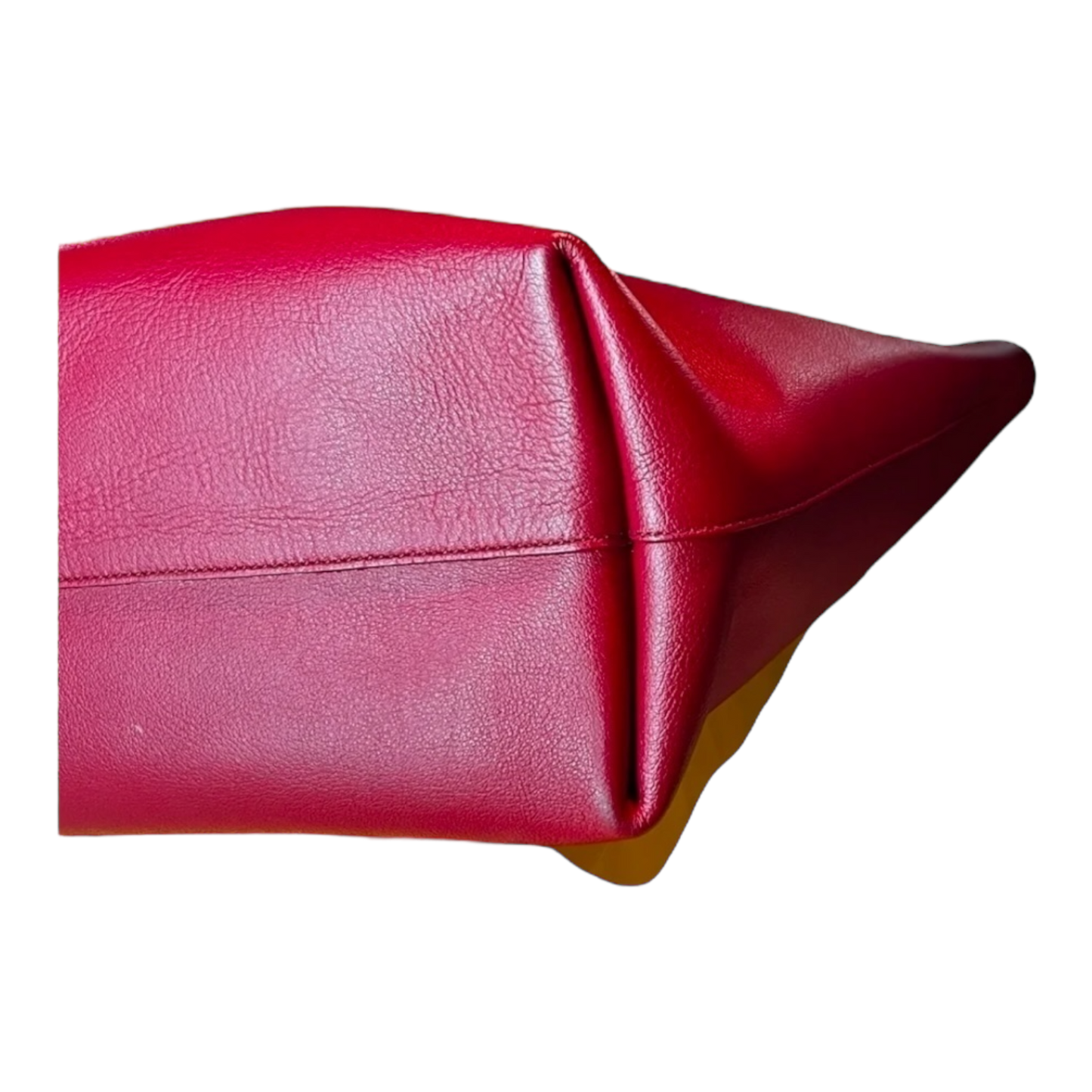 Saint Laurent Calfskin Large Shopping Tote Red