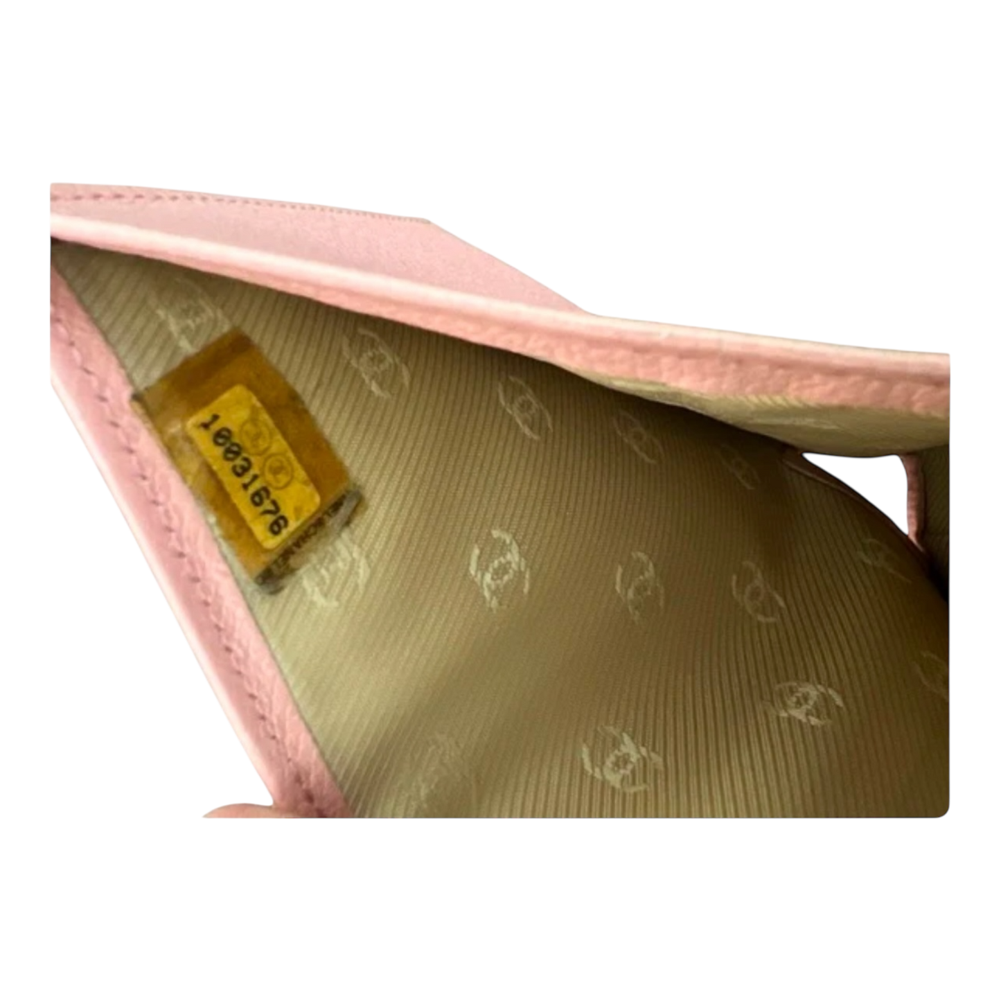 Chanel CC Logo Pink Sevruga Bifold Wallet