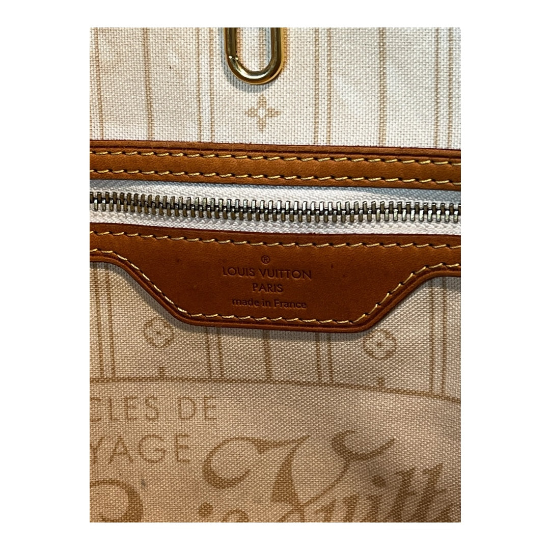 Louis Vuitton Neverfull MM Damier Azur – Pre-Loved, Very Good Condition