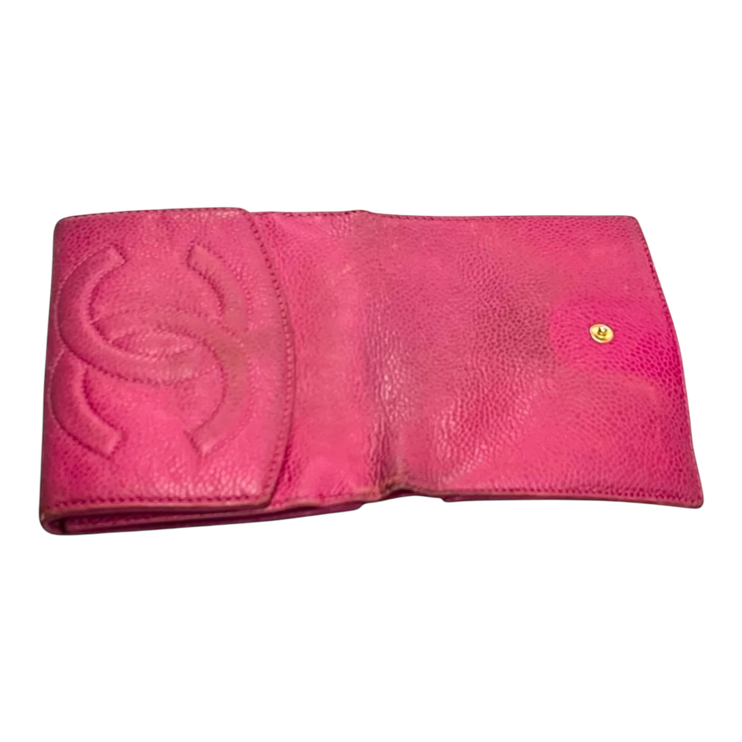 Chanel Vintage Wallet in Pink Caviar Leather