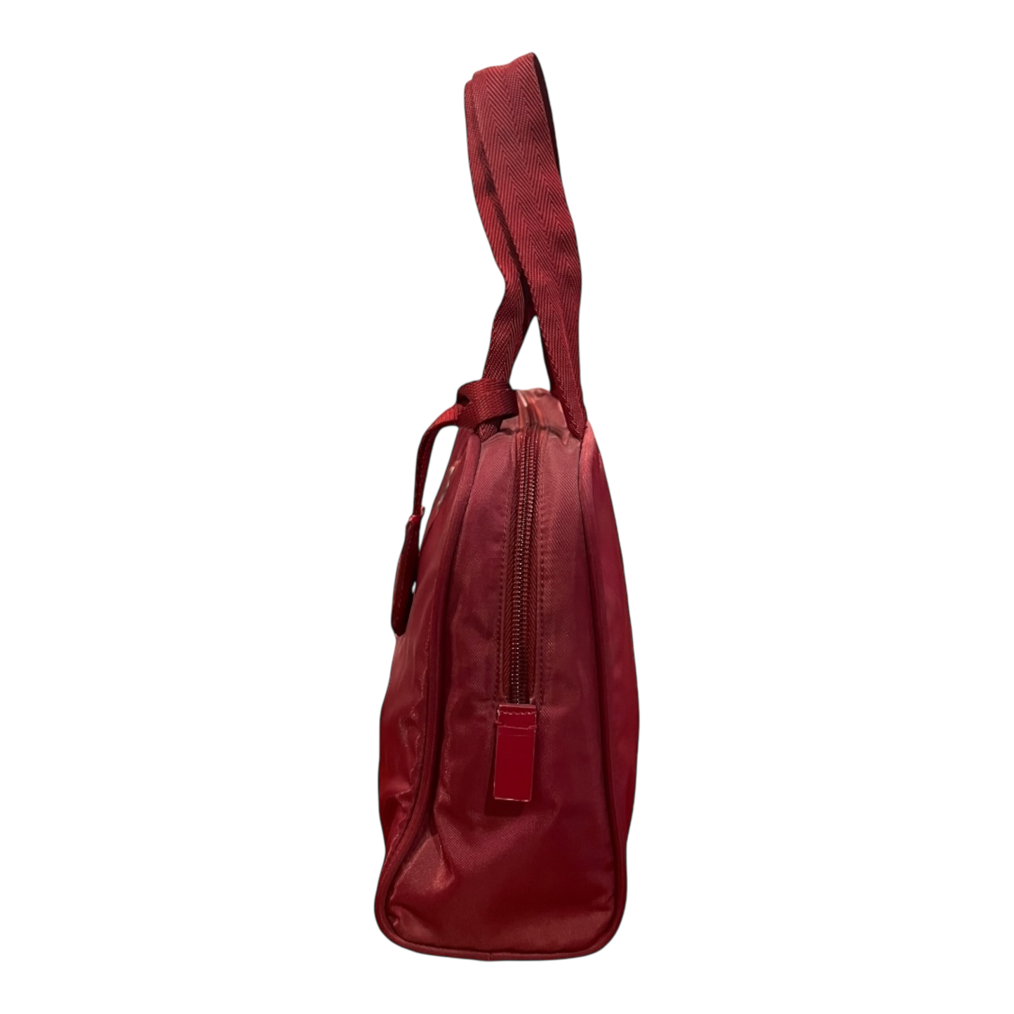 Prada Women's Top Handle Tessuto Nylon Small Bag Red