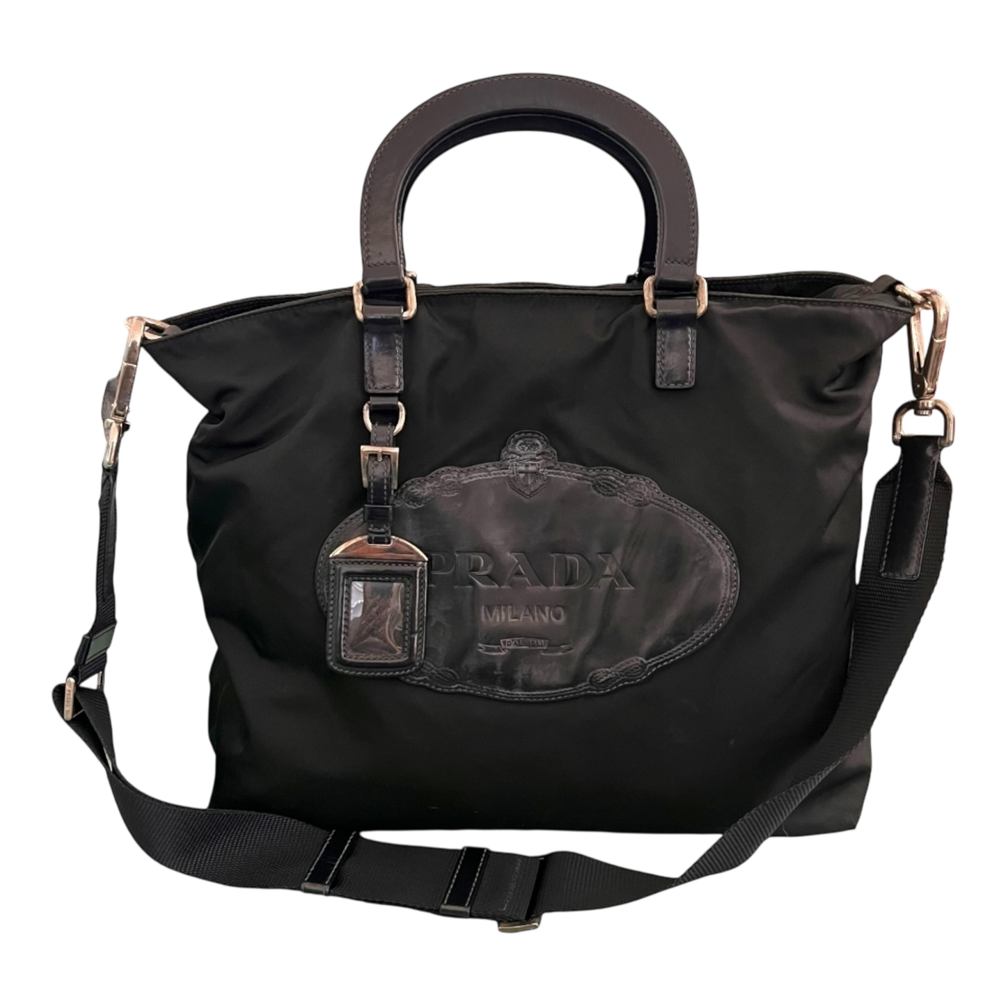 PRADA Vintage Canapa Logo Satchel