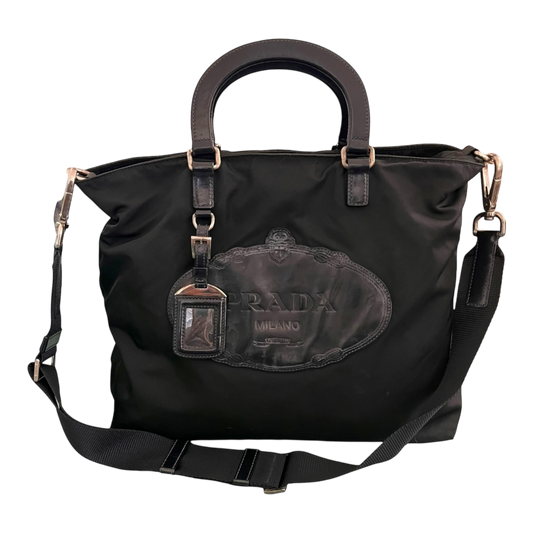 PRADA Vintage Canapa Logo Satchel