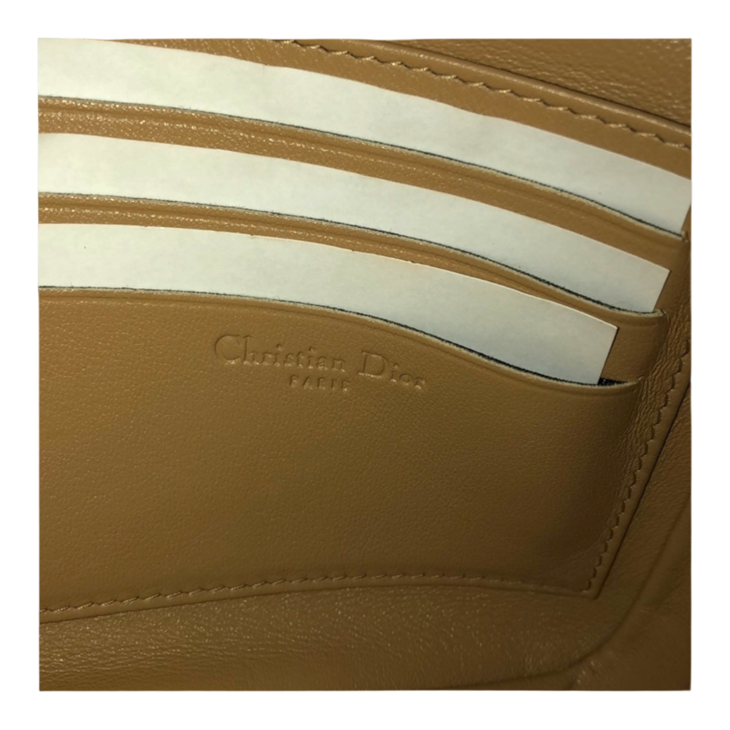 Christian Dior Lock Bag Beige Patent Leather