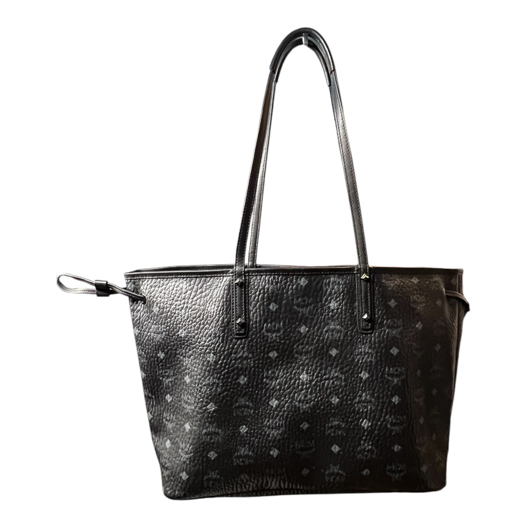 MCM Black Monogram Tote