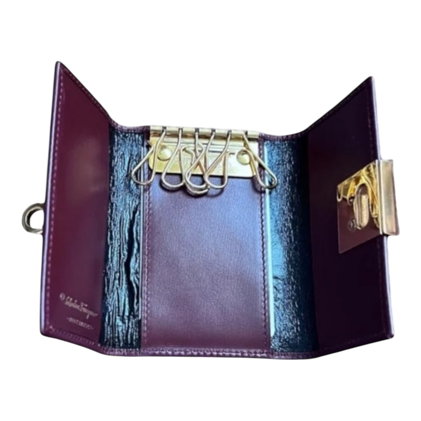 SALVATORE FERRAGAMO Gancini 6-Ring Key Case