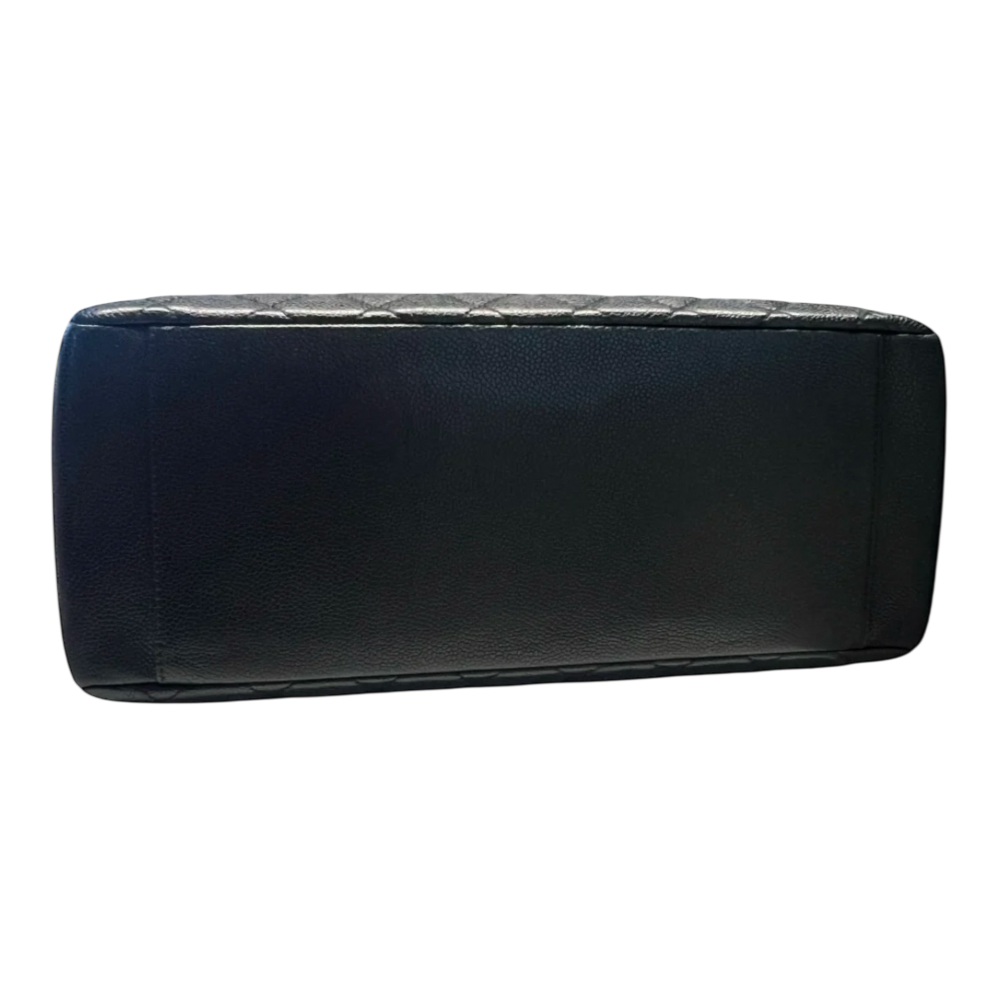 Chanel GST Caviar Leather Shoulder Bag Silver Hardware