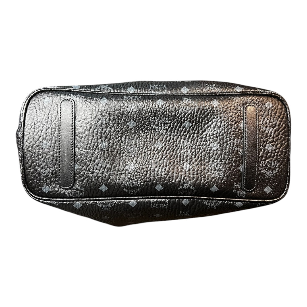 MCM Black Monogram Tote
