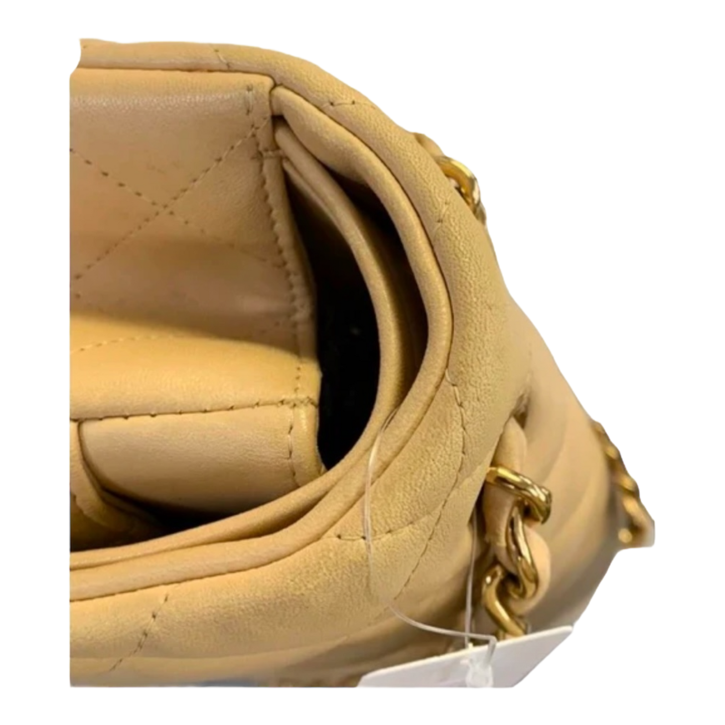 CHANEL Classic Jumbo Double Flap Bag. Beige w/Gold Hardware.