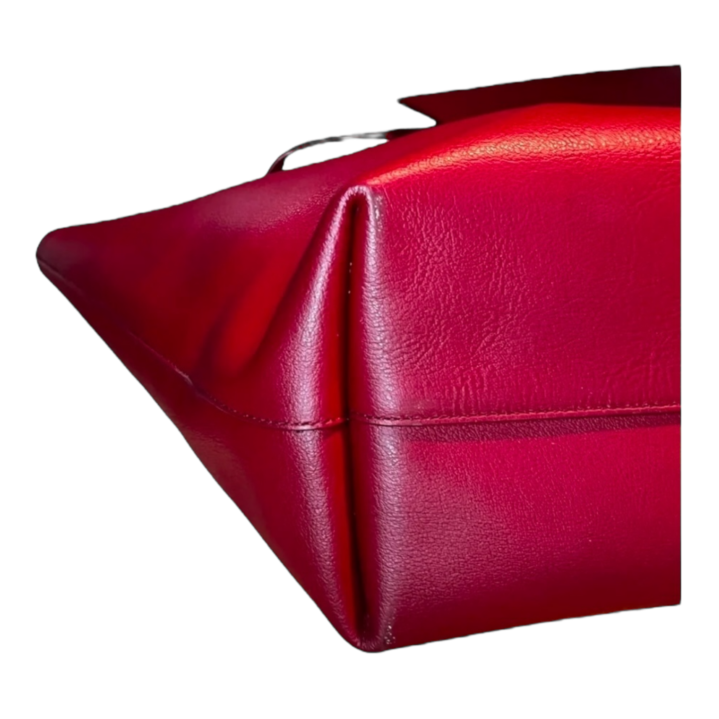 Saint Laurent Calfskin Large Shopping Tote Red