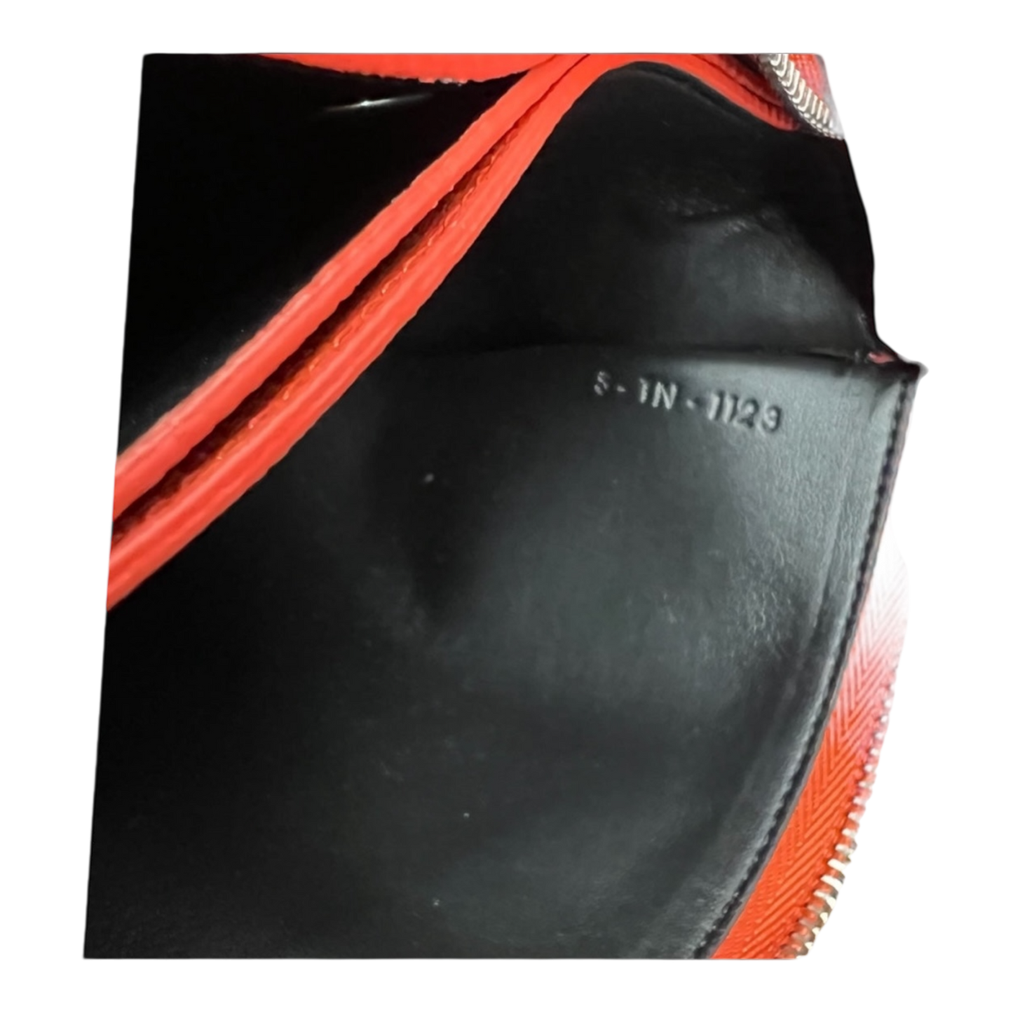 CÉLINE Leather 3-Fold Orange Pouch/Clutch/Wallet