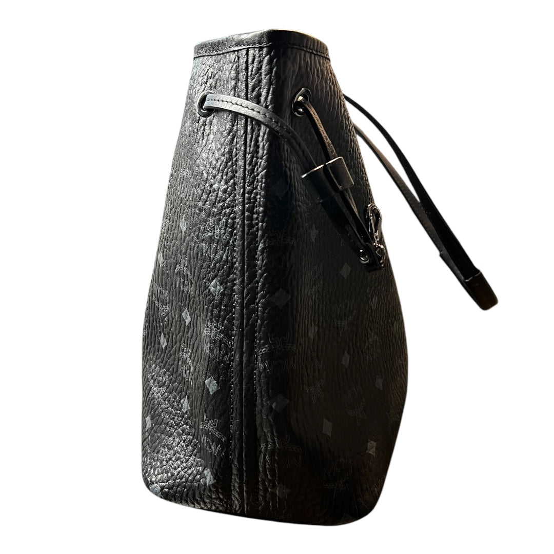 MCM Black Monogram Tote
