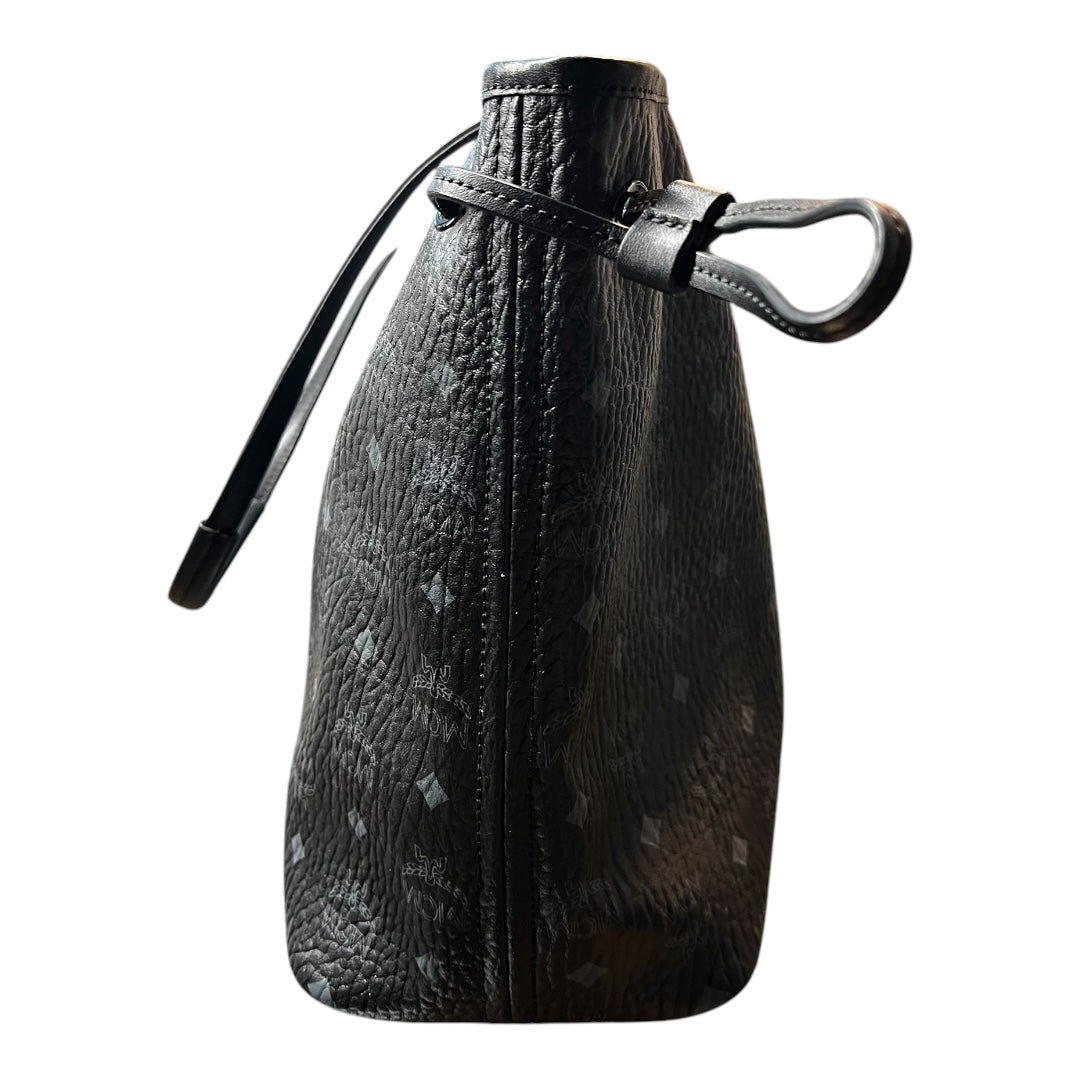 MCM Black Monogram Tote