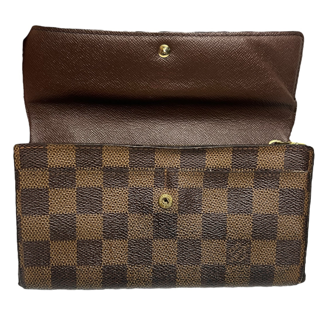 Louis Vuitton Vintage Damier Ebene Porte Monnaie Wallet – Pre-Loved, Good Condition