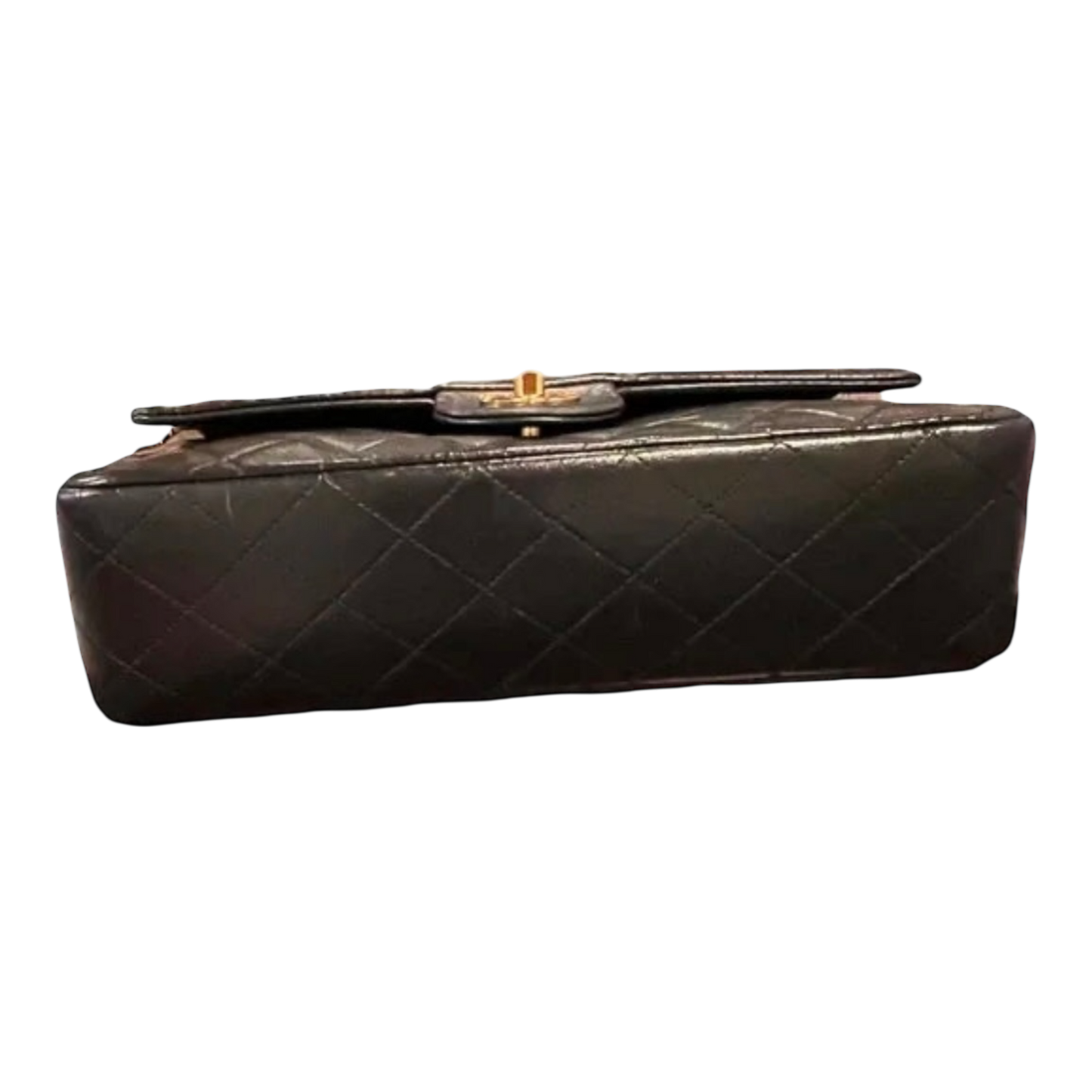 Chanel Vintage Classic Flap Black Lambskin Leather