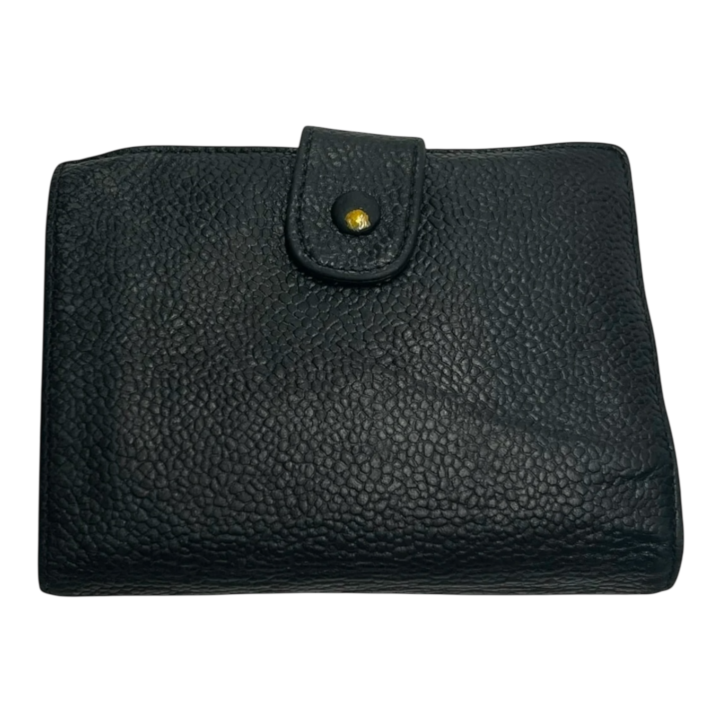 Chanel Vintage Compact Wallet in Black Caviar