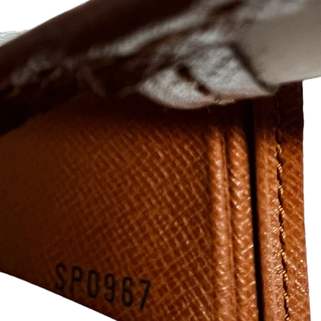 Louis Vuitton Vintage Brown Leather Bi-Fold Photo/ID Case – Good Condition