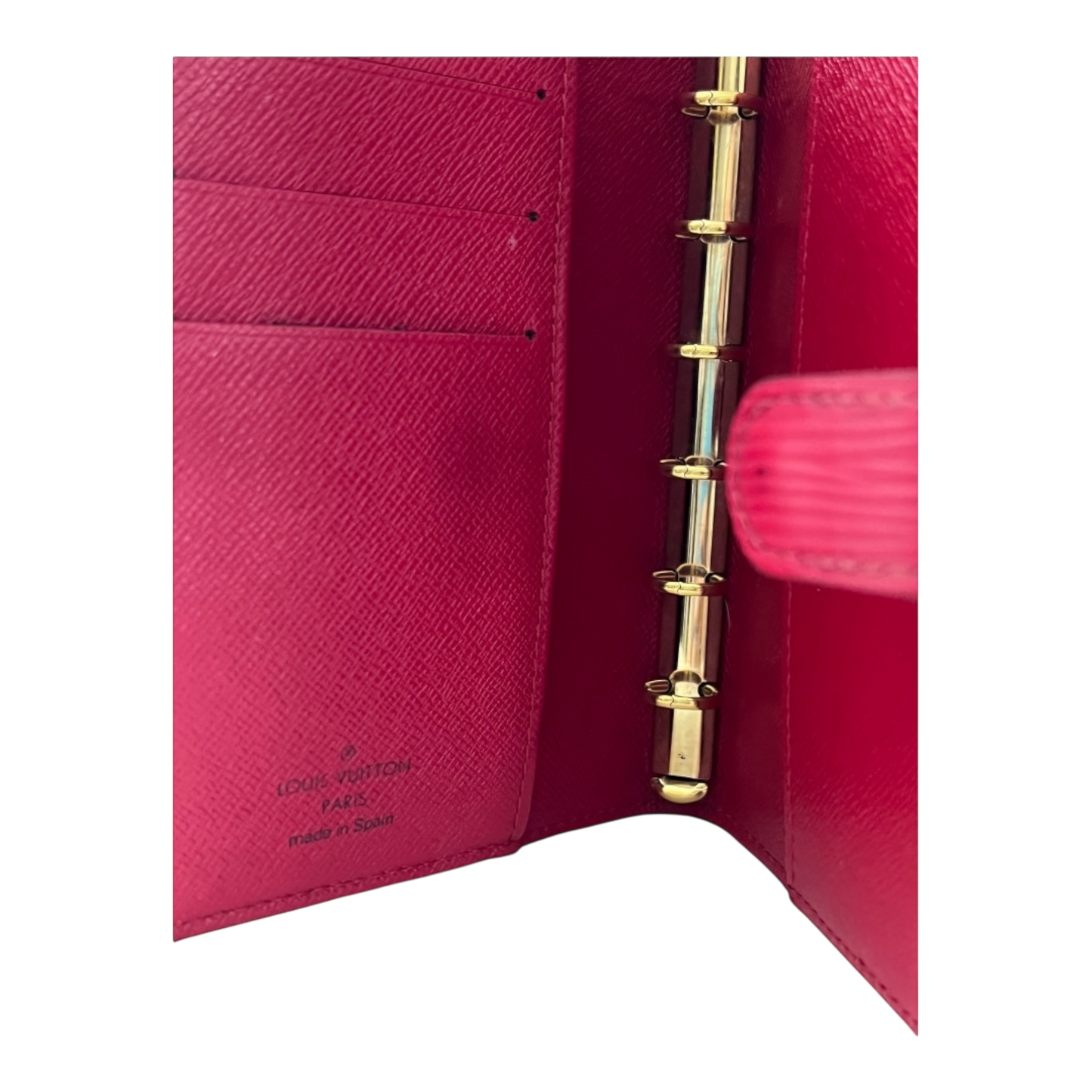 Louis Vuitton Red Agenda PM Epi Leather