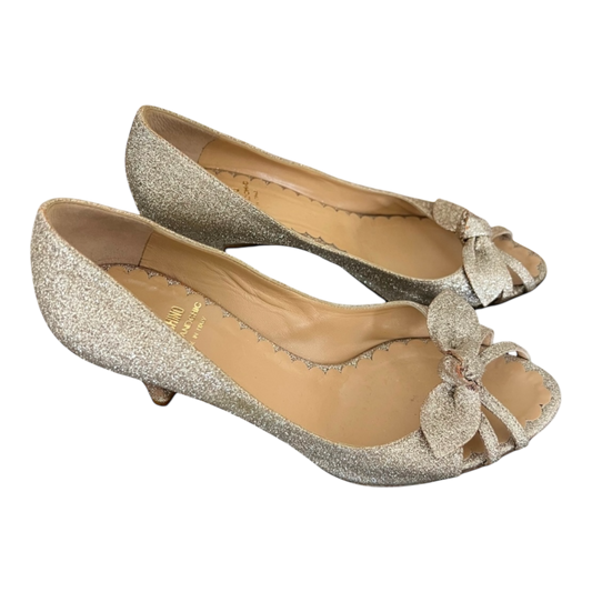 Moschino Open Toe Kitten Heels Size 8.5