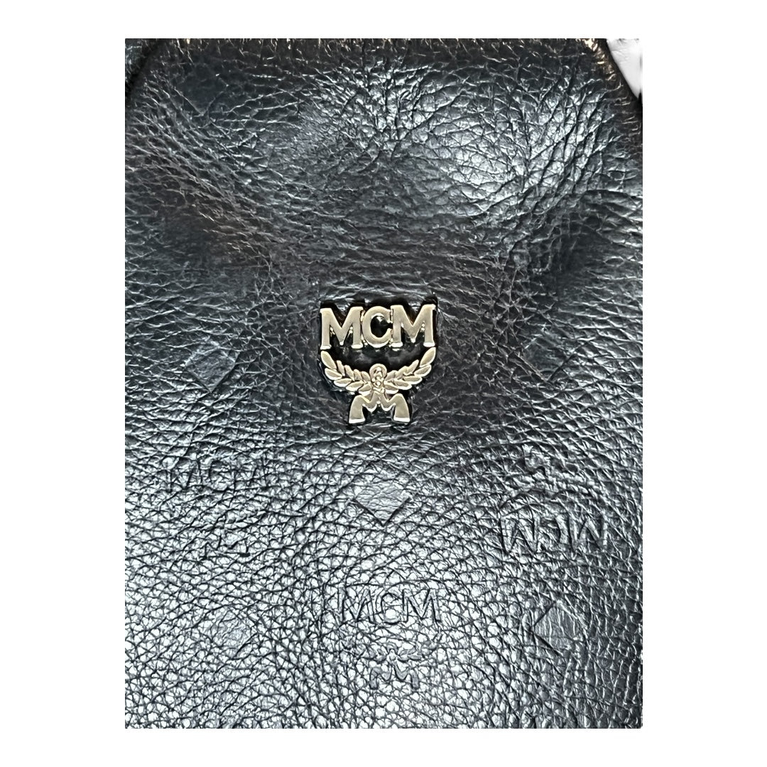 MCM Vintage Two-Way Bag Black Calfskin Leather