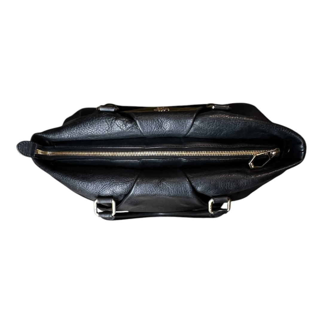 MCM Vintage Two-Way Bag Black Calfskin Leather