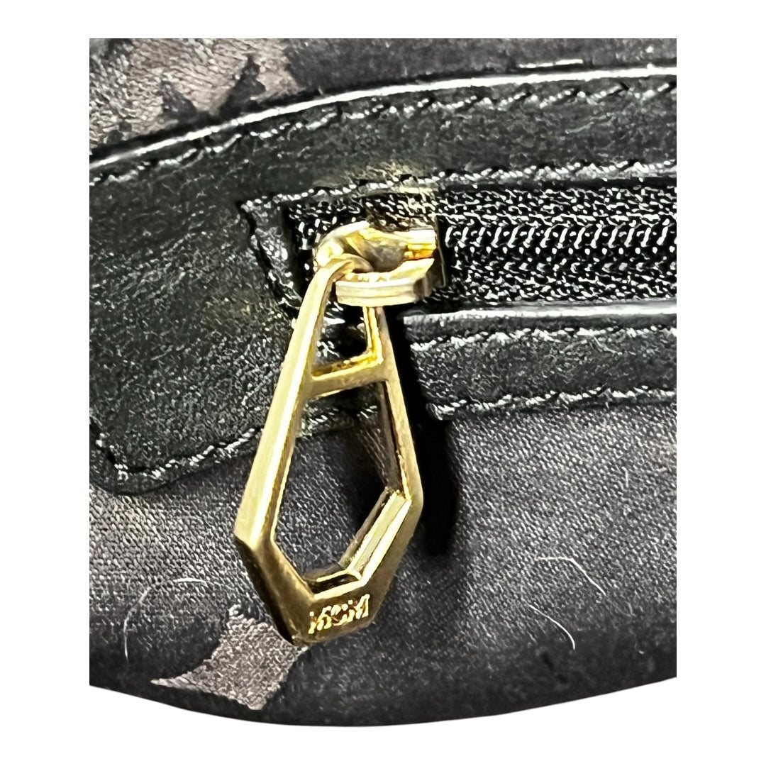 MCM Vintage Two-Way Bag Black Calfskin Leather