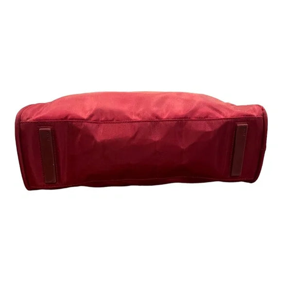 Prada Women's Top Handle Tessuto Nylon Small Bag Red