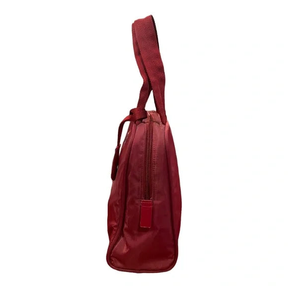 Prada Women's Top Handle Tessuto Nylon Small Bag Red