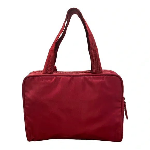 Prada Women's Top Handle Tessuto Nylon Small Bag Red