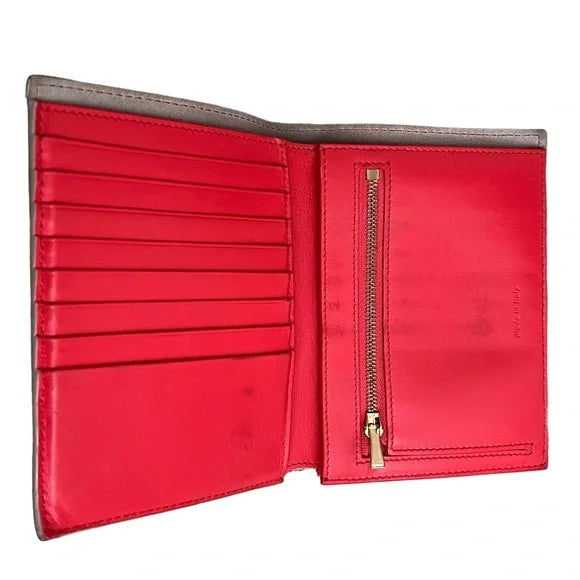 Celine Leather Wallet Folio