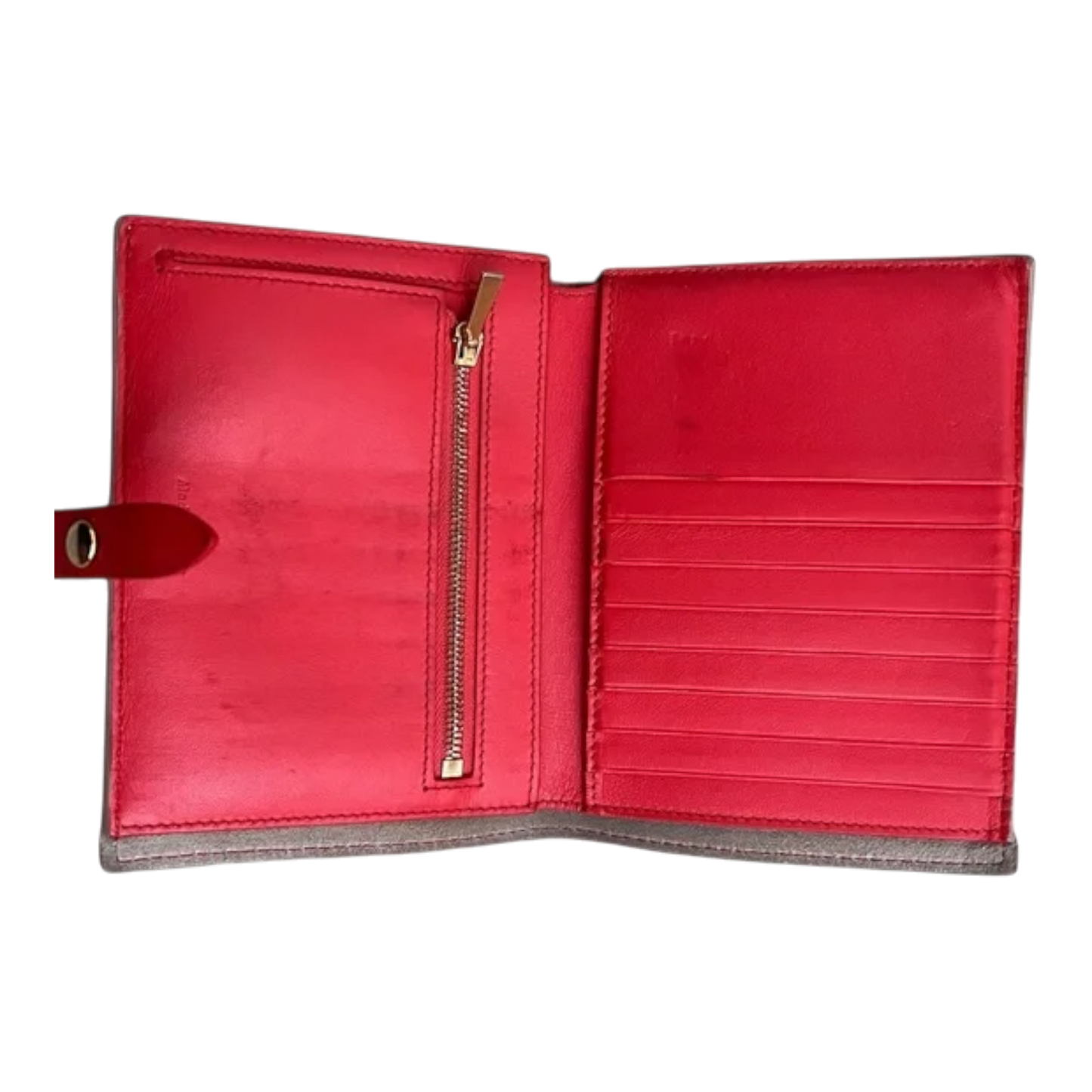 Céline Leather Wallet Folio