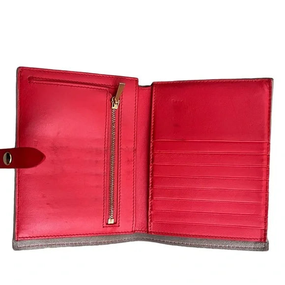 Celine Leather Wallet Folio