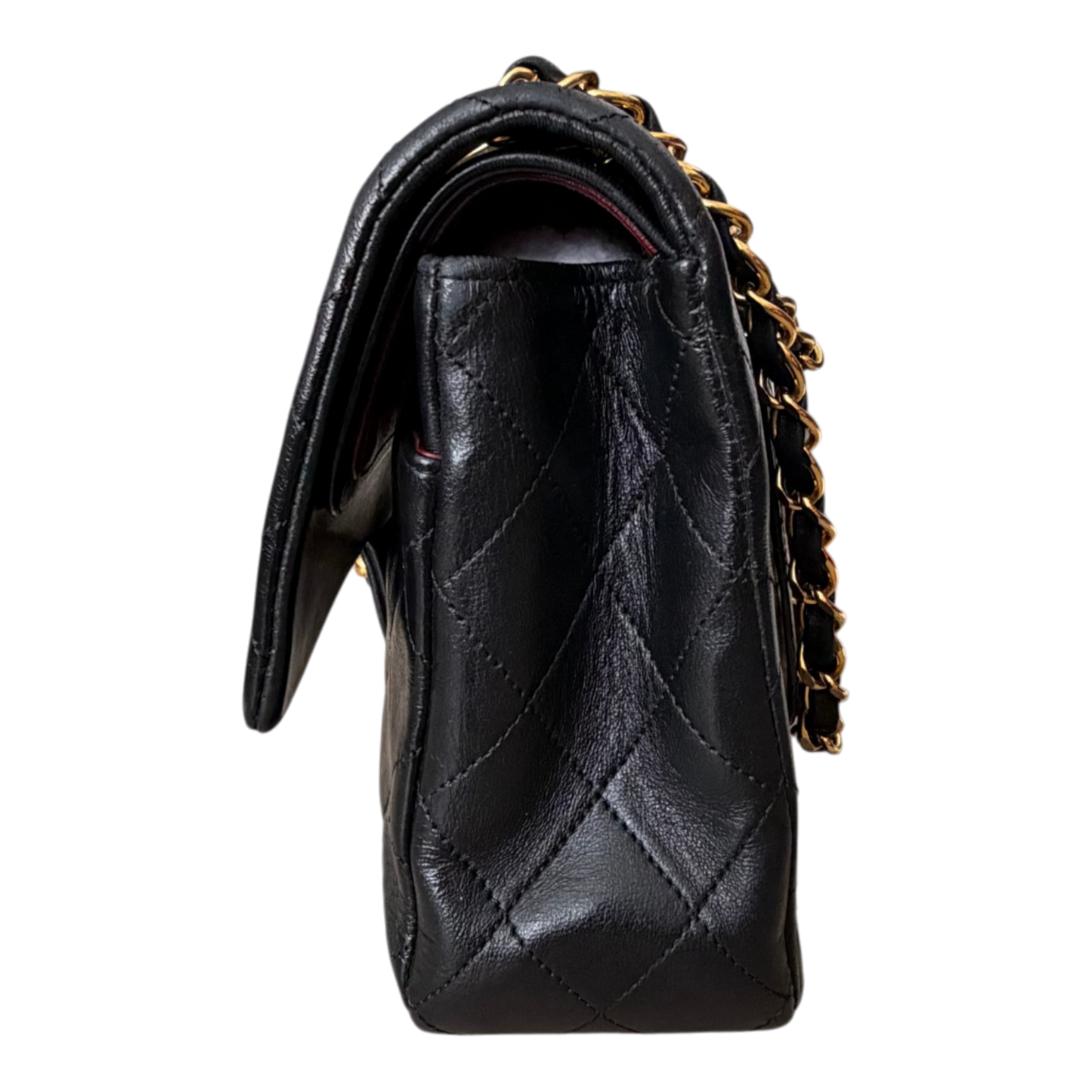 Chanel Vintage Classic Flap Black Lambskin Leather