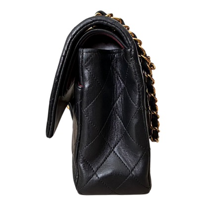Chanel Vintage Classic Flap Black Lambskin Leather