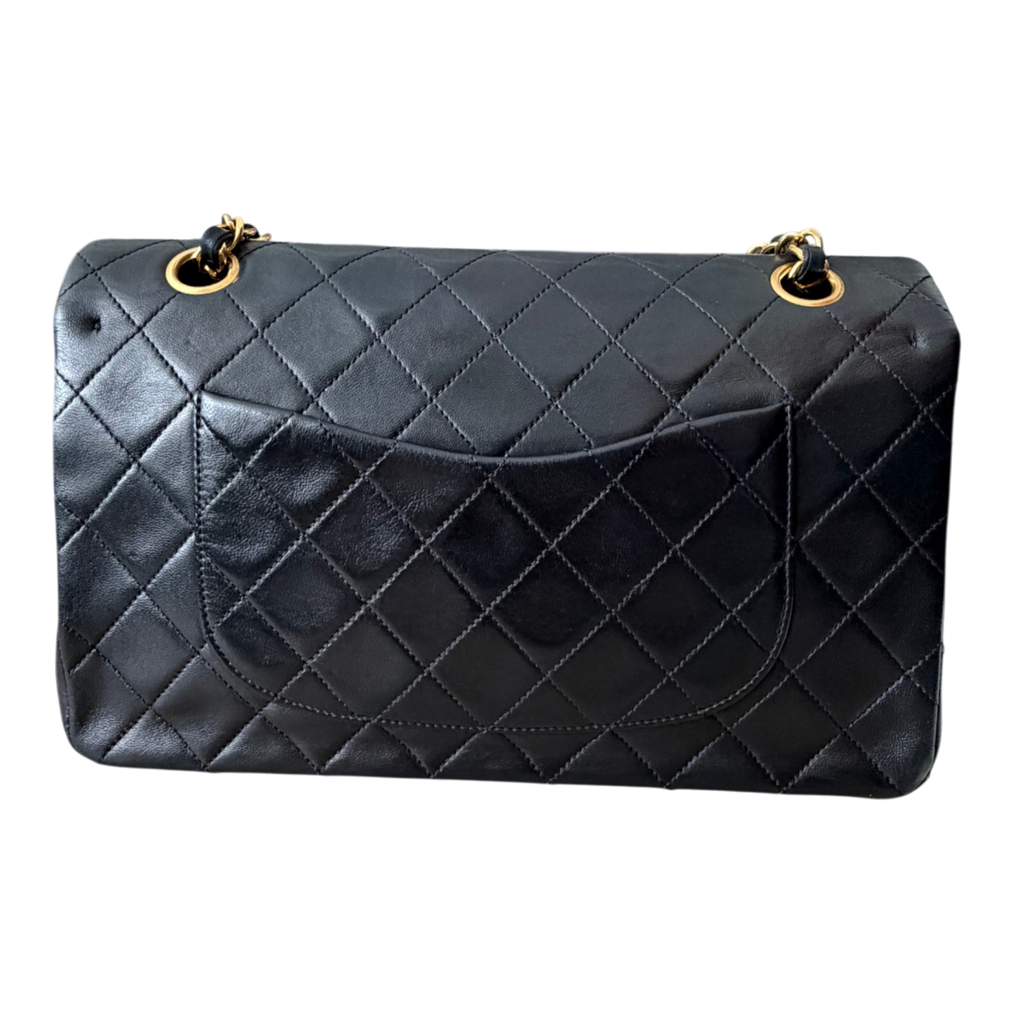 Chanel Vintage Classic Flap Black Lambskin Leather