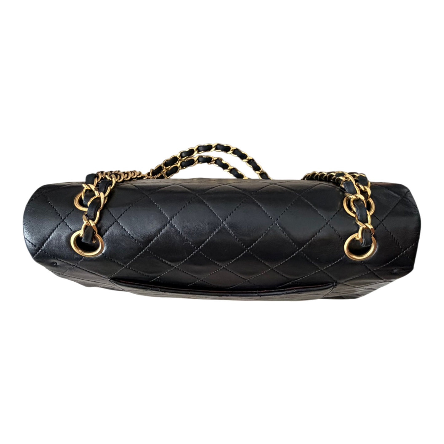 Chanel Vintage Classic Flap Black Lambskin Leather