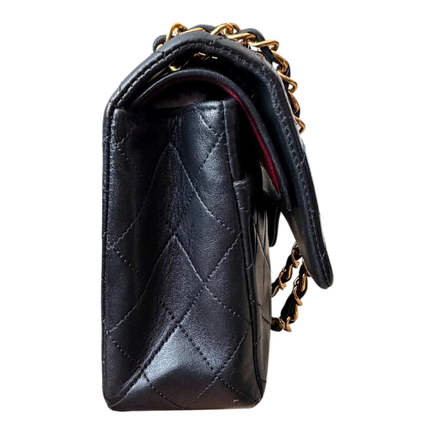 Chanel Vintage Classic Flap Black Lambskin Leather