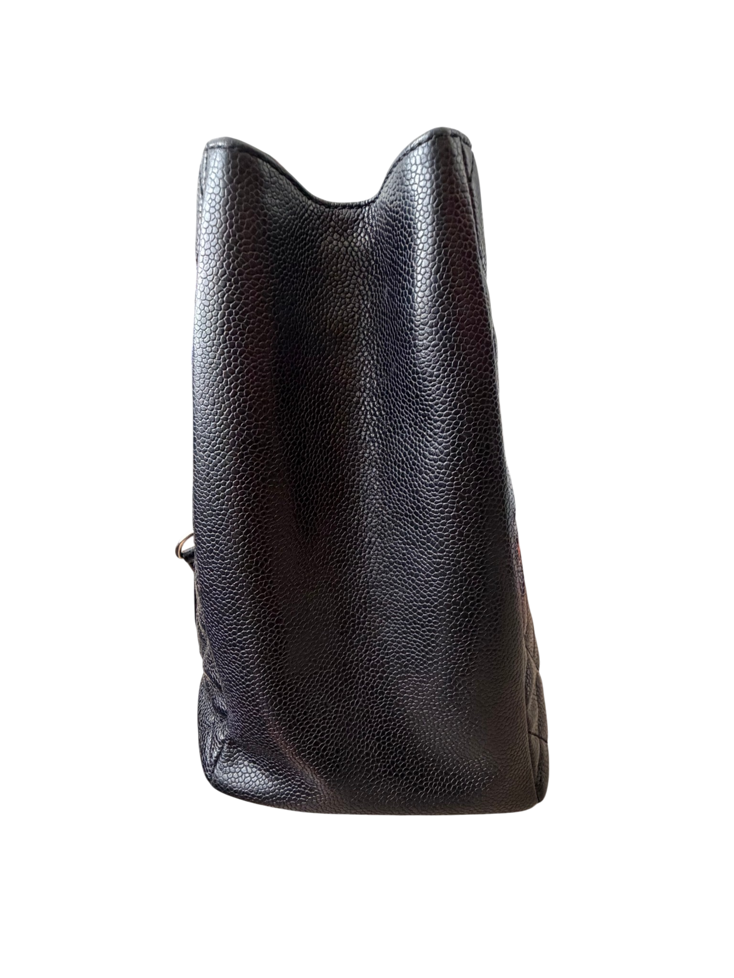 Chanel GST Caviar Leather Black with Silver Hardware