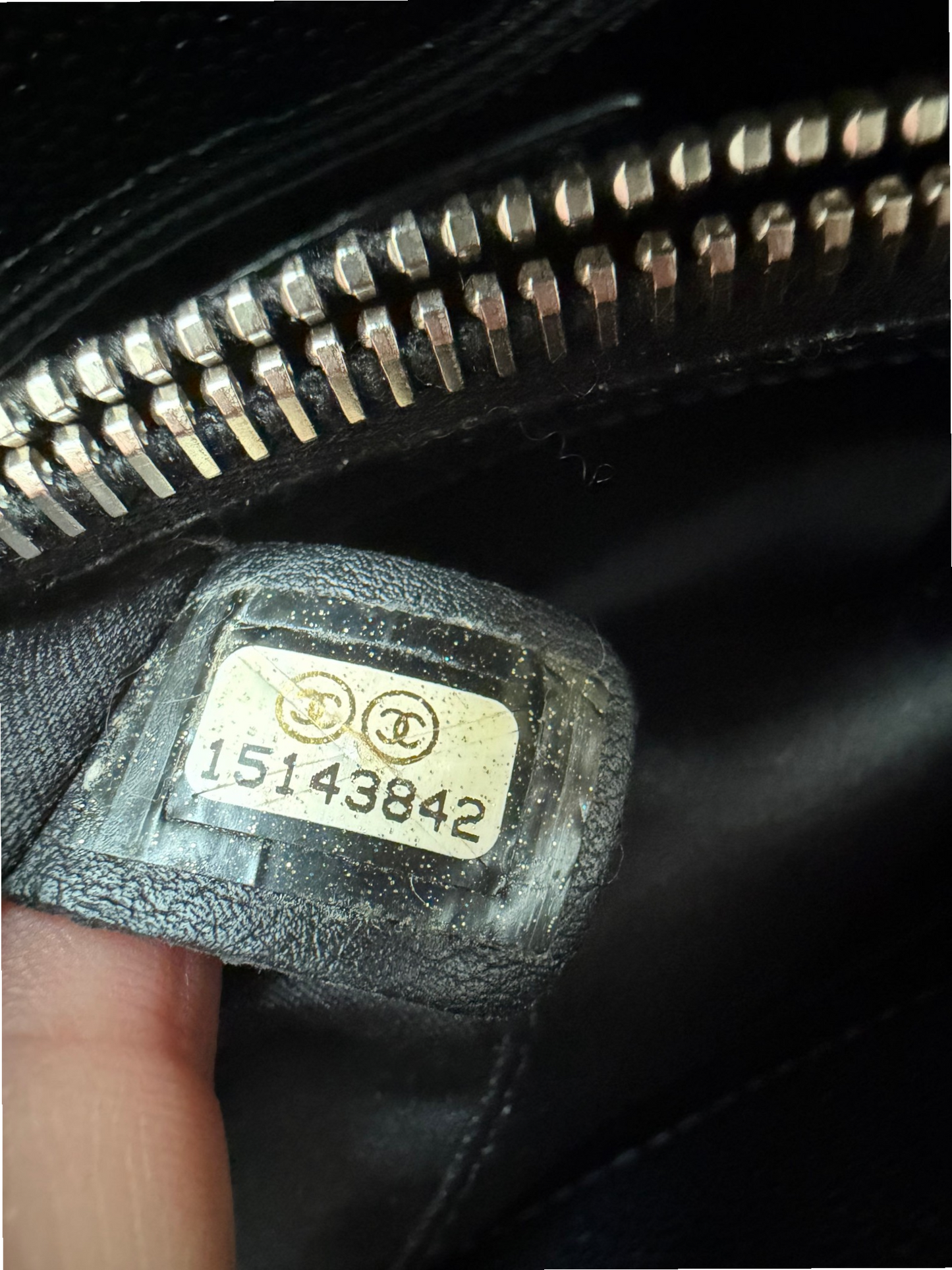Chanel GST Caviar Leather Black with Silver Hardware