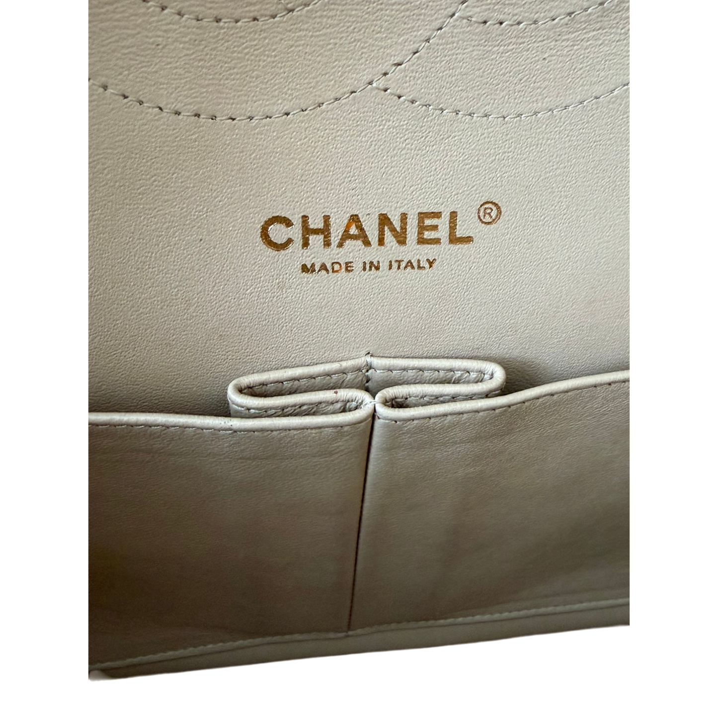 Chanel Jumbo Classic Double Flap Beige Lambskin Leather Gold Hardware