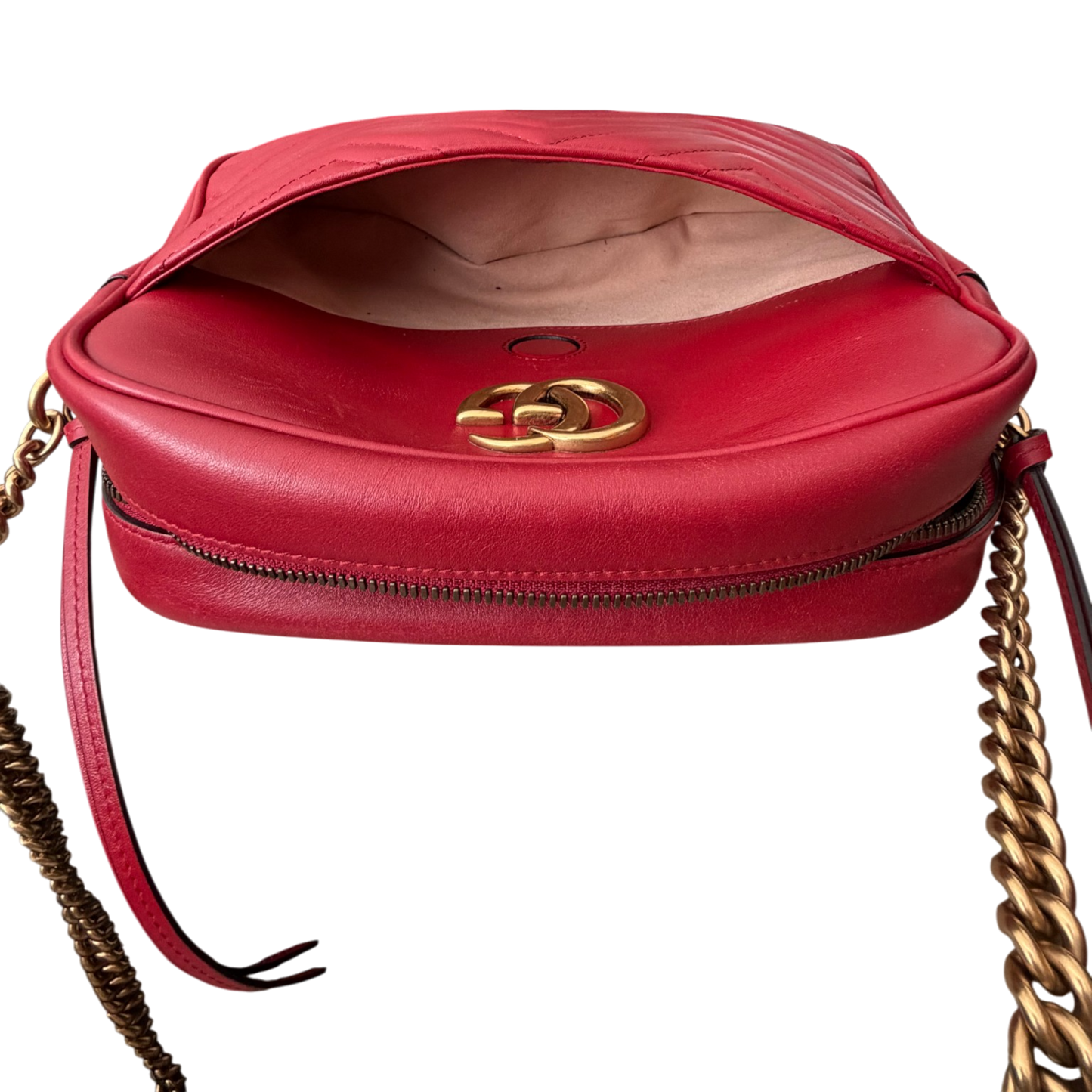 Gucci GG Marmont Small Camera Bag Red